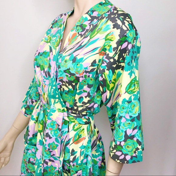 Free People Kimono Tropical Bridal Dress Robe - Picture 6 of 7